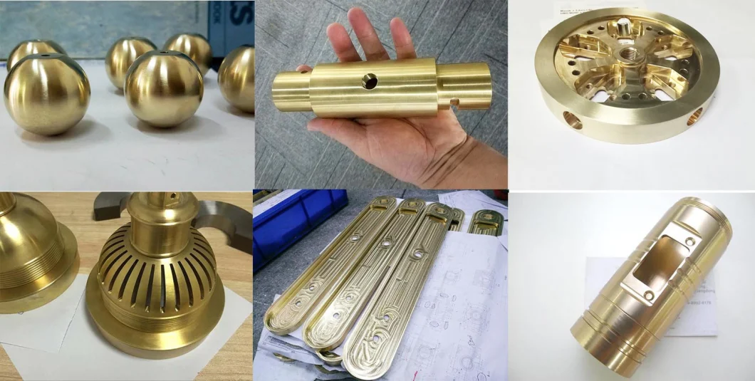 China Precision CNC Lathe Machining Brass Bronze Copper Machined Part for Sewing Machine Parts