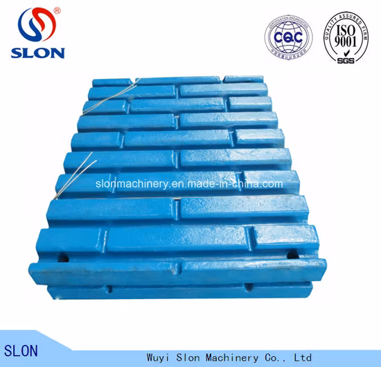 Hochwertige Ersatzteile für Backenbrecher, feste bewegliche Backenplatte