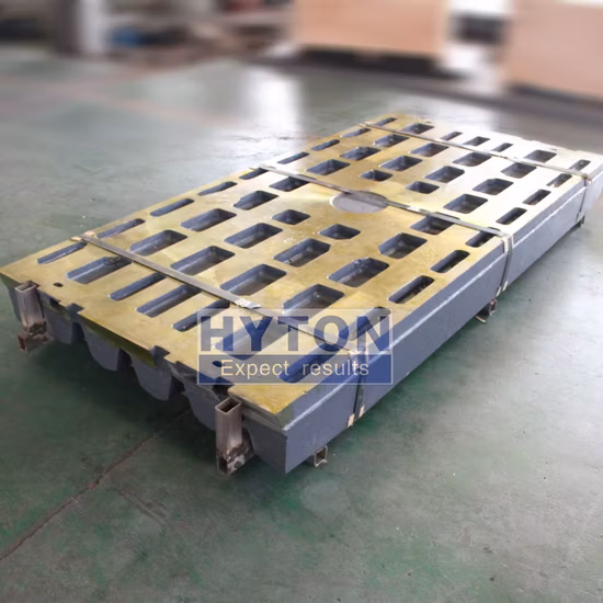 Backenplatte aus hochmanganhaltigem Stahl für Backenbrecher Metso/Nordberg C200