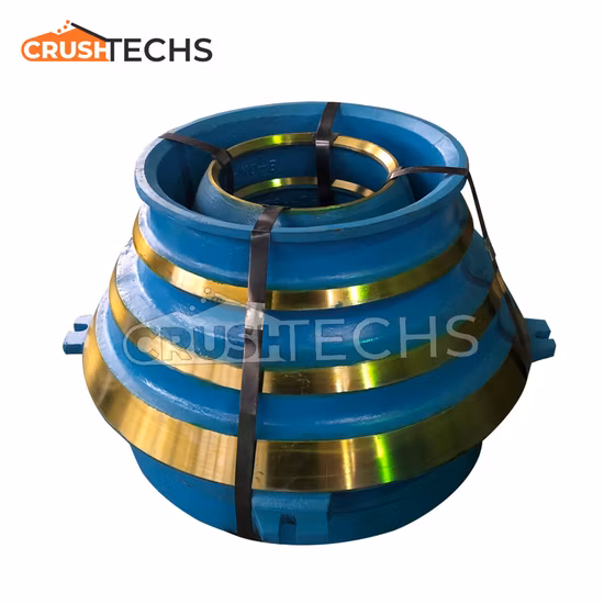 Sandsteinbrecher Symons 4,25'' Standard-Kegelbrecher-Ersatzteile, konkaver Ring und Mantel 0448.6